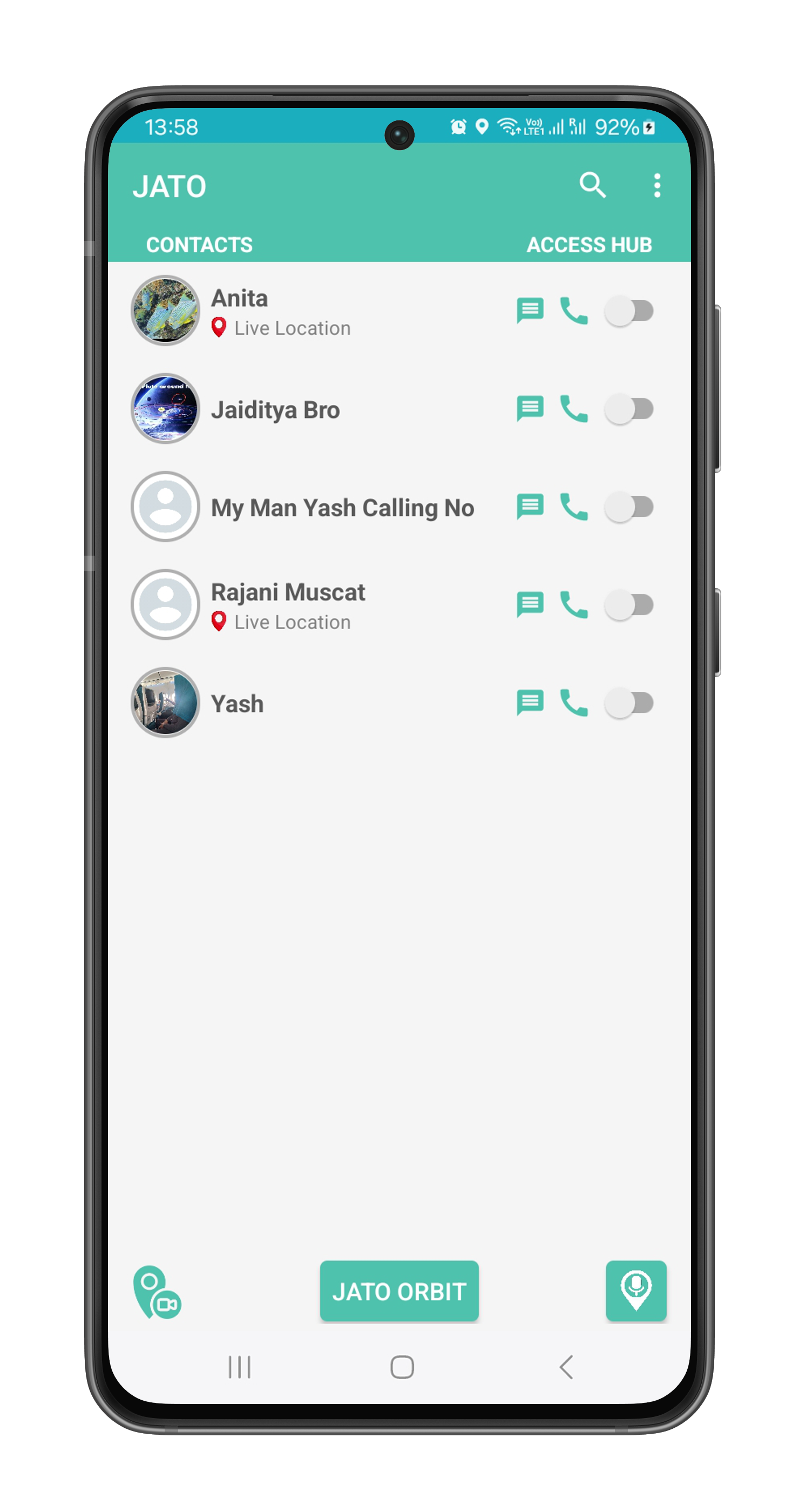 Video Call on Map